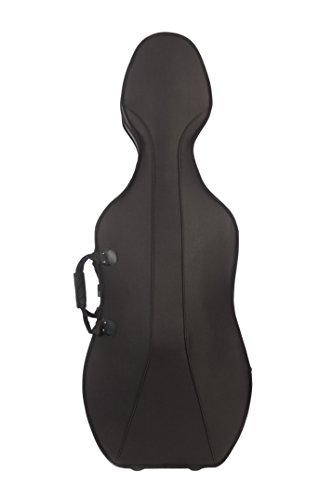 Cellokoffer Schaumstoff 1/2 schwarz-beige M-Case