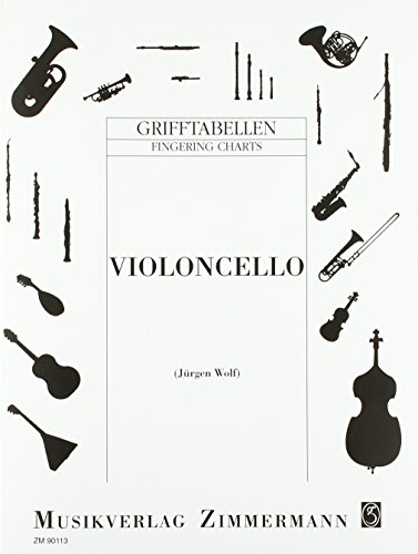 Grifftabelle für Violoncello: Violoncello.