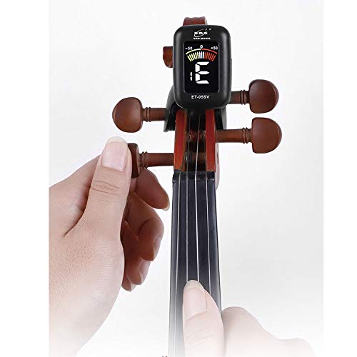 ACHICOO ENO ET05V Geigen-Stimmgerät, Mini-Tuner für Violine, Viola Cello, Clip-On-Stimmgerät, tragbar, digitale Violinteile
