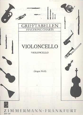 Grifftabelle: für Violoncello